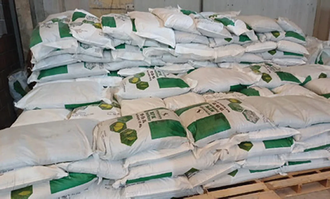 NPK pallets ready for dispatch
